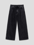 Eband Wide Denim Pants Black