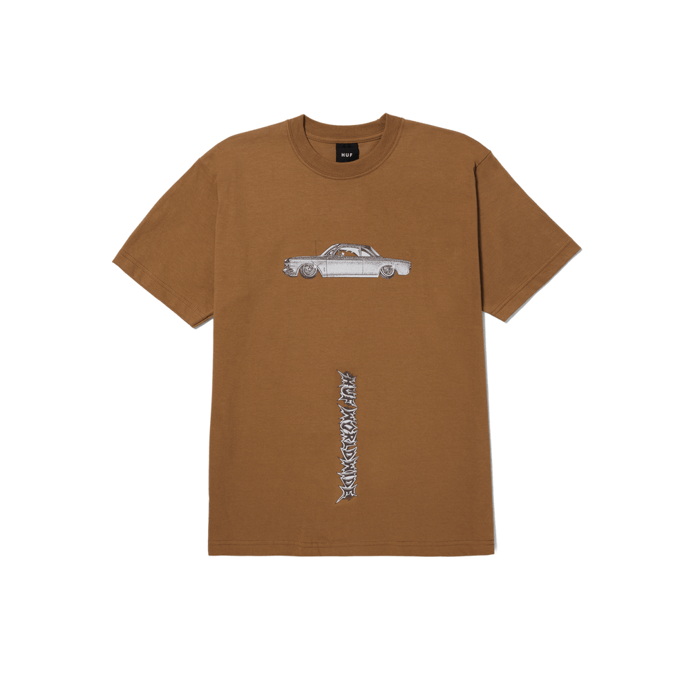 Huf Car Club S S Tee Camel