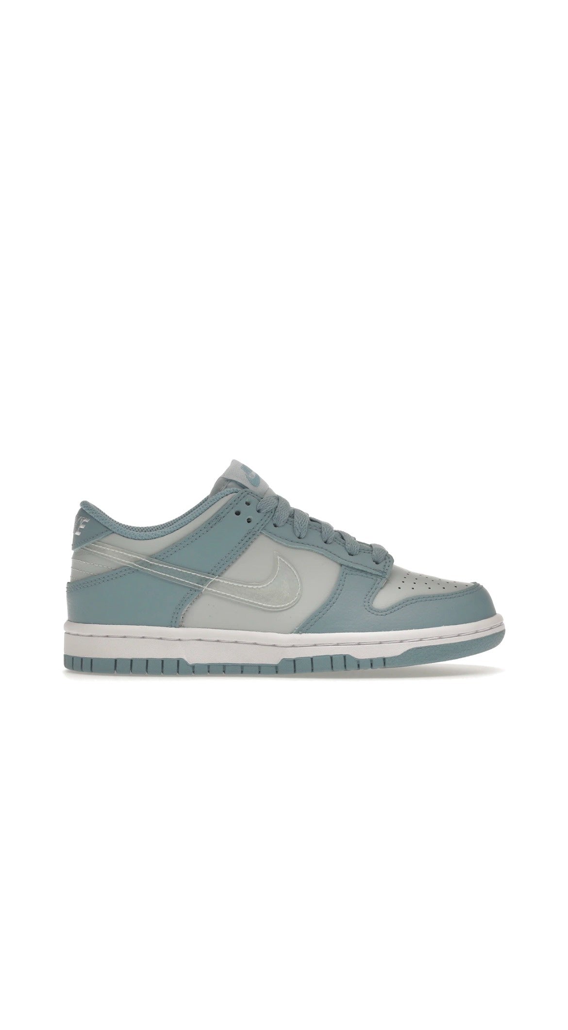 Nike dunk low clear blue swoosh (GS)