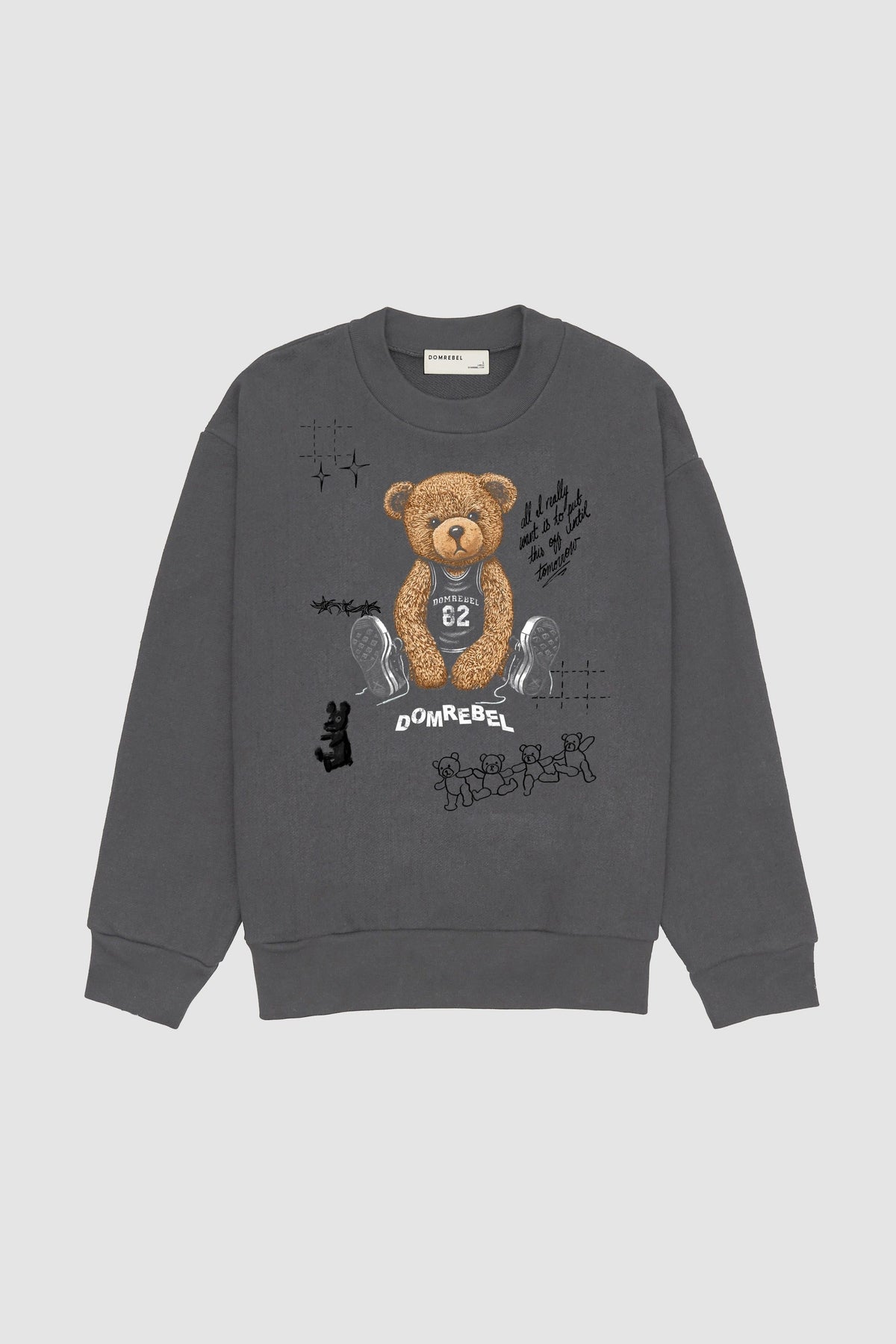 Play Sketch Sweatshirt Faded Black Fw26