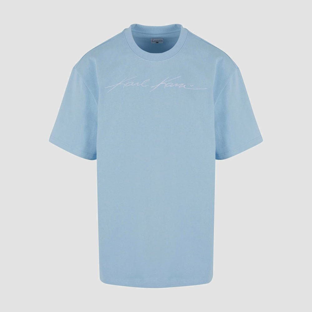 Autograph Heavy Jersey Boxy Tee Light Blue