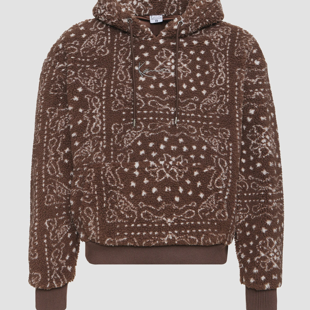 KK Metal Signature Paisley OS Teddy Hoodiebrownwhite