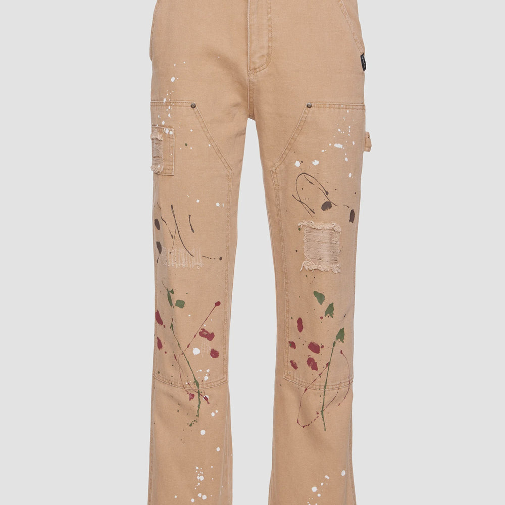 KK OG Paintsplatter Cargo Pants Sand