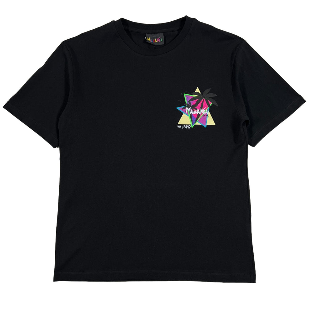 Sunset Palms T Shirt Black