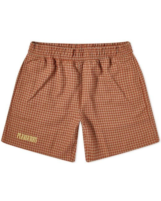 INTERCEPT HOUNDSTOOTH SHORTS BROWN