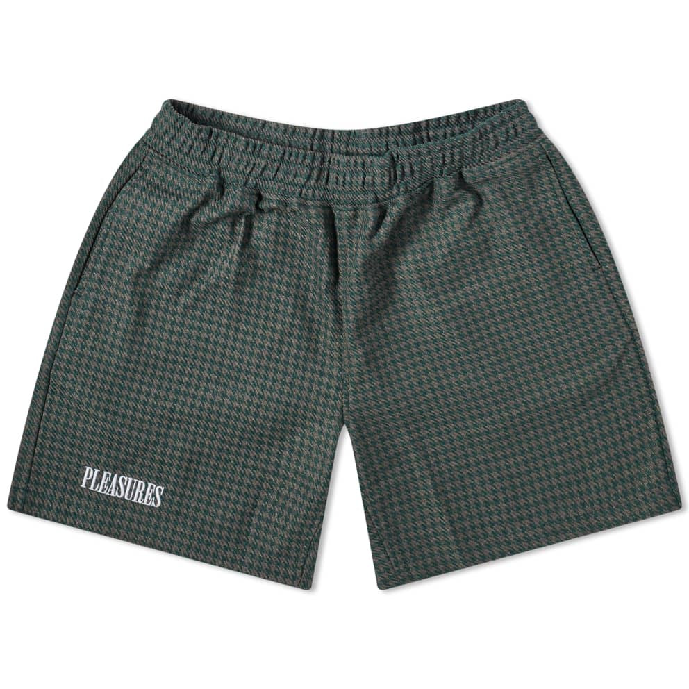 INTERCEPT HOUNDSTOOTH SHORTS FOREST GREEN