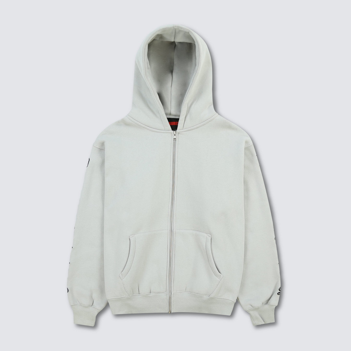 Oe Zip Up Hoodie Grey