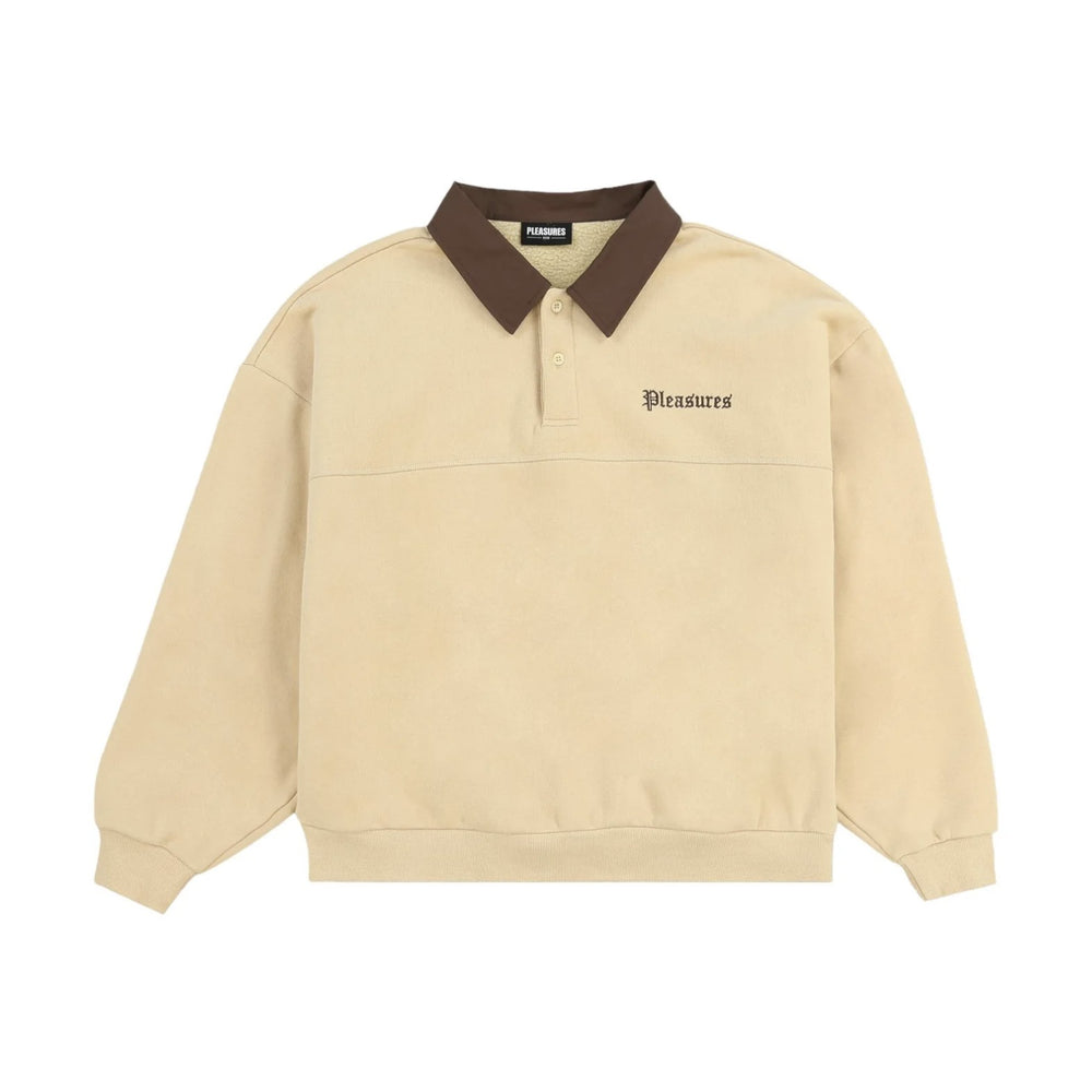 TWEAK POLO SWEATSHIRT TAN