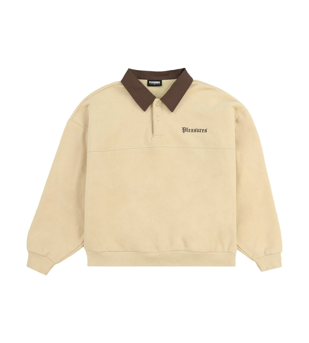 TWEAK POLO SWEATSHIRT TAN