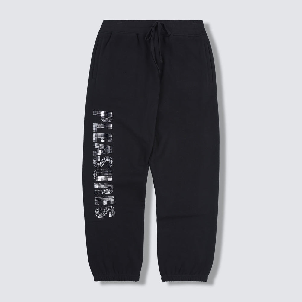 Rhinestone Impact Sweatpants Black