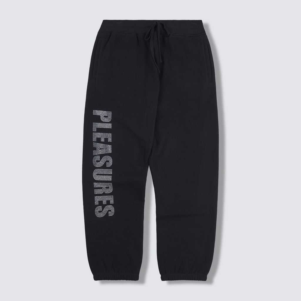 Rhinestone Impact Sweatpants Black