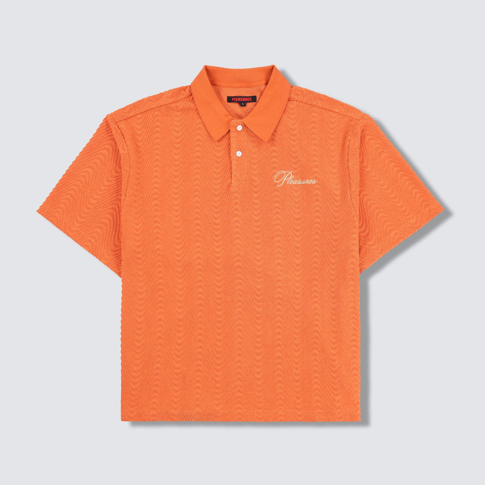 Zen Terry Boxy Polo Burnt Orange