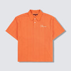 Zen Terry Boxy Polo Burnt Orange