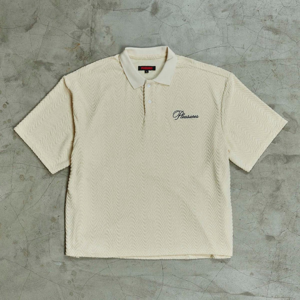 Zen Terry Boxy Polo Off White