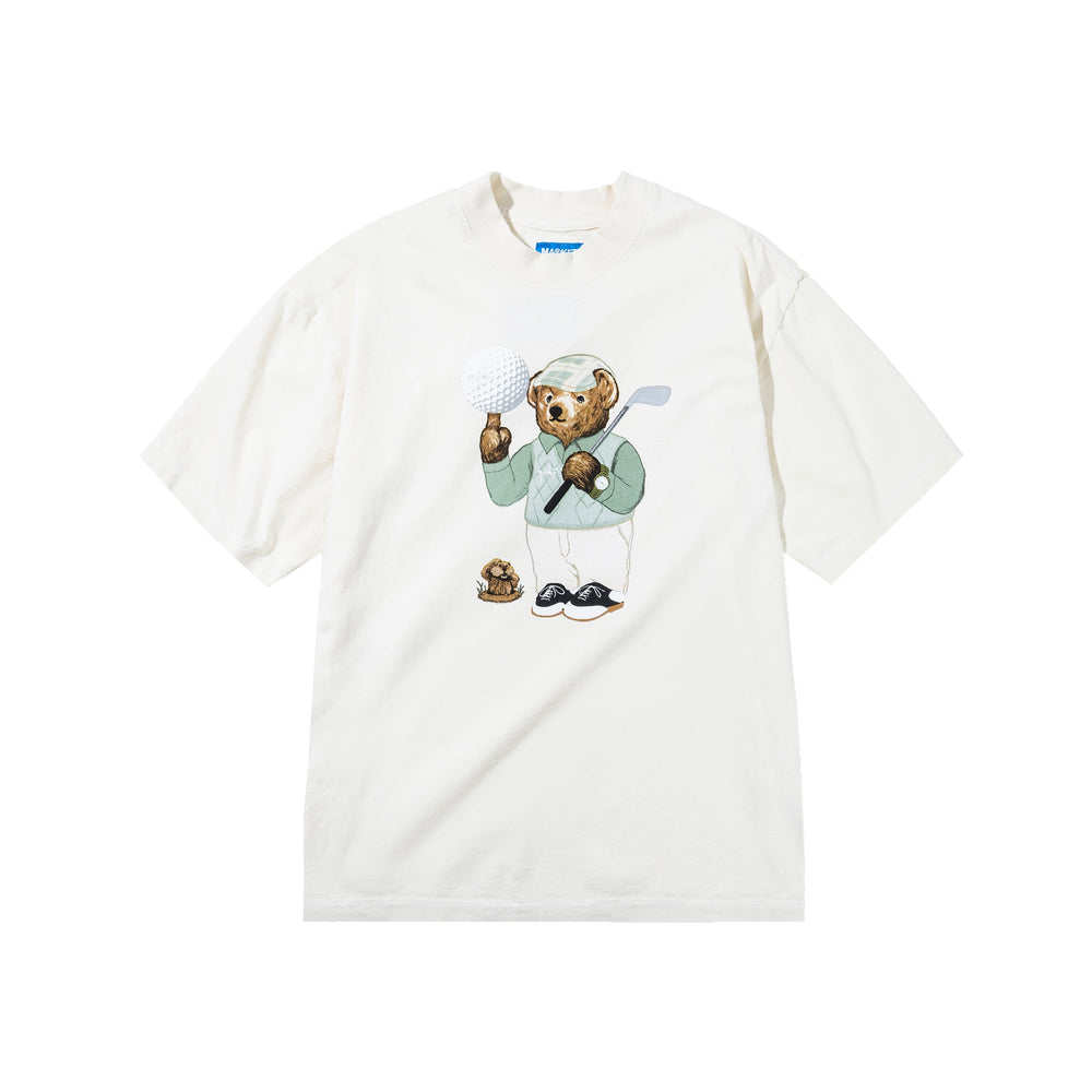 Par 5 Bear T Shirt ecru