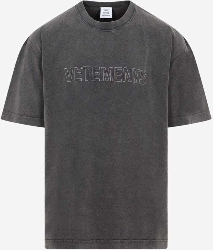 Embroided Tshirt Grey