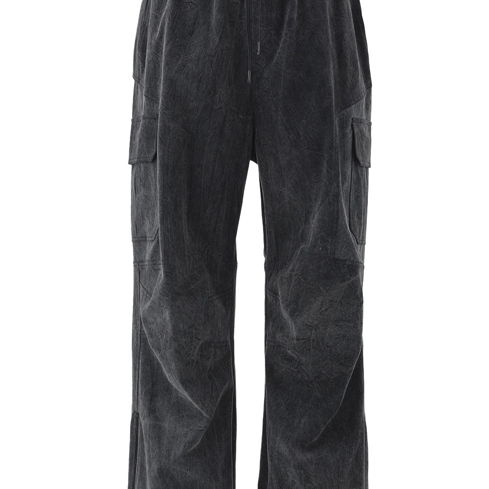 Cotton Cargo Pants Grey