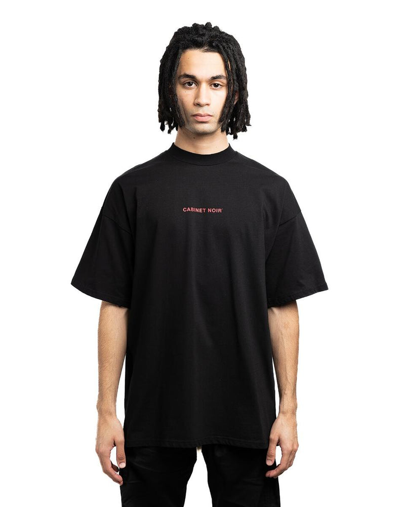 Cabinet Noir Brush Stroke Noir Tee Black