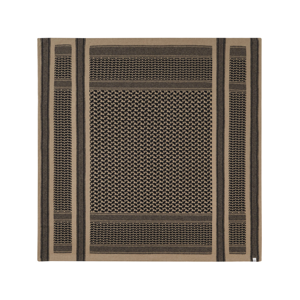 Cashmere Mixed Shemagh Tan