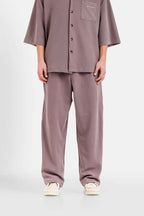 Pants Resort Crepe Fabric 12748 Brow