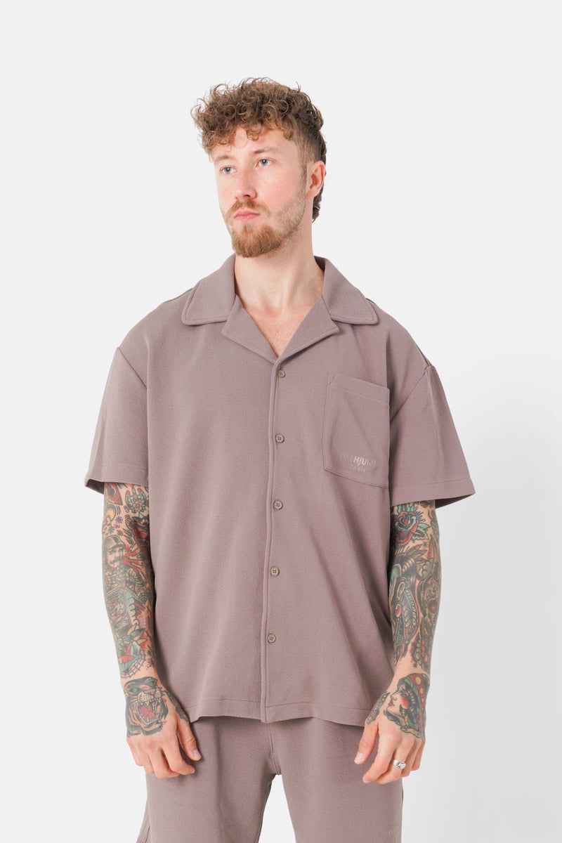 Shirt Resort Crepe Fabric 25200 Brow