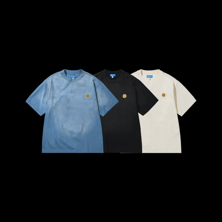 Smiley Sun Fade T Shirt 3 Pack Sk Blu  Jet Set Blk  Btcm