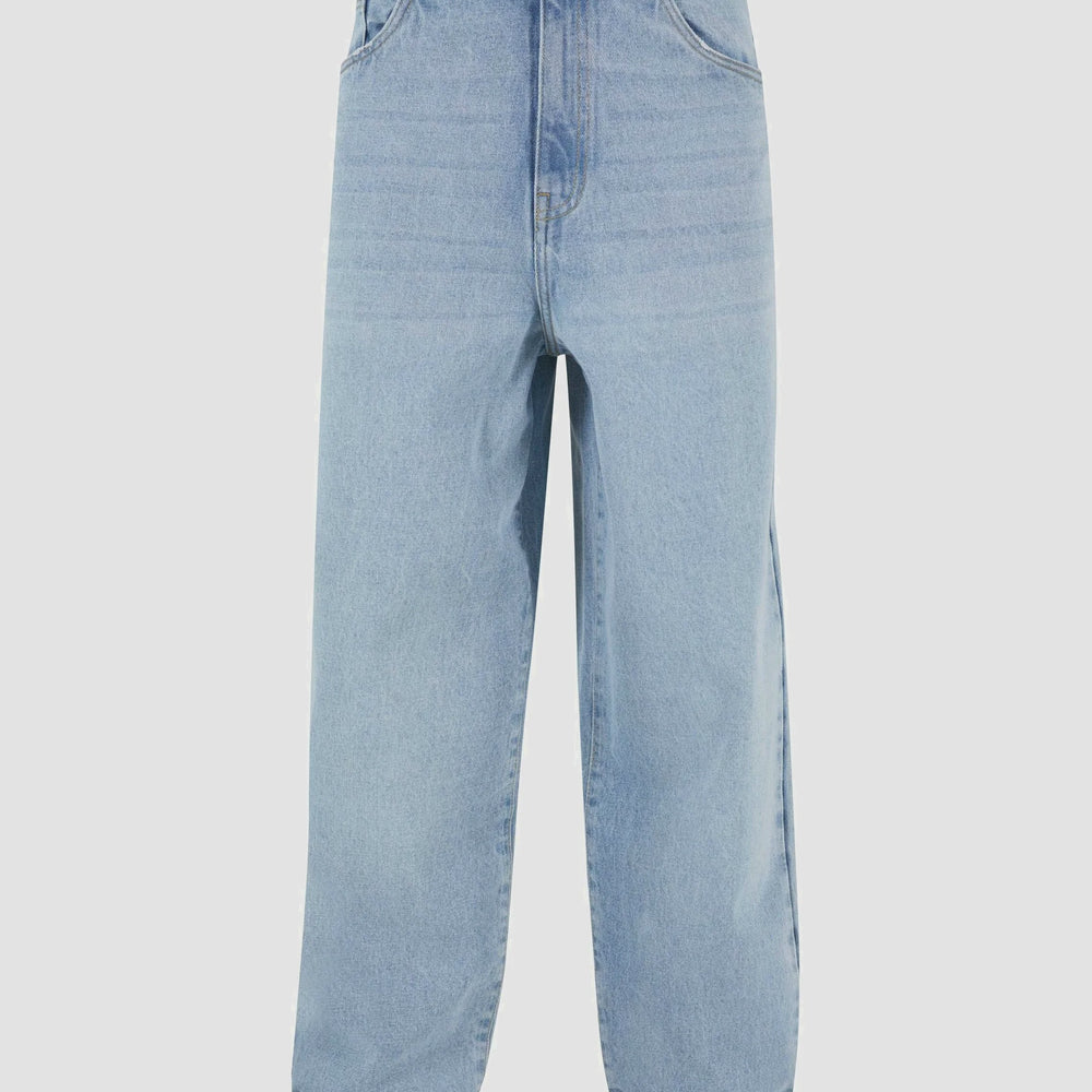 Og Baggy Five Pocket Flames Denim Bleached Blue