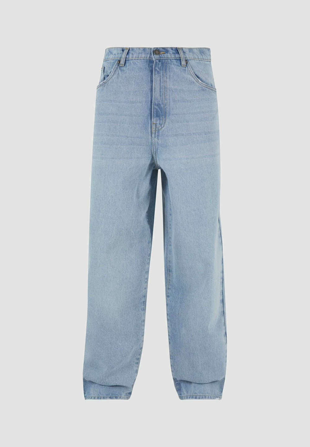 Og Baggy Five Pocket Flames Denim Bleached Blue