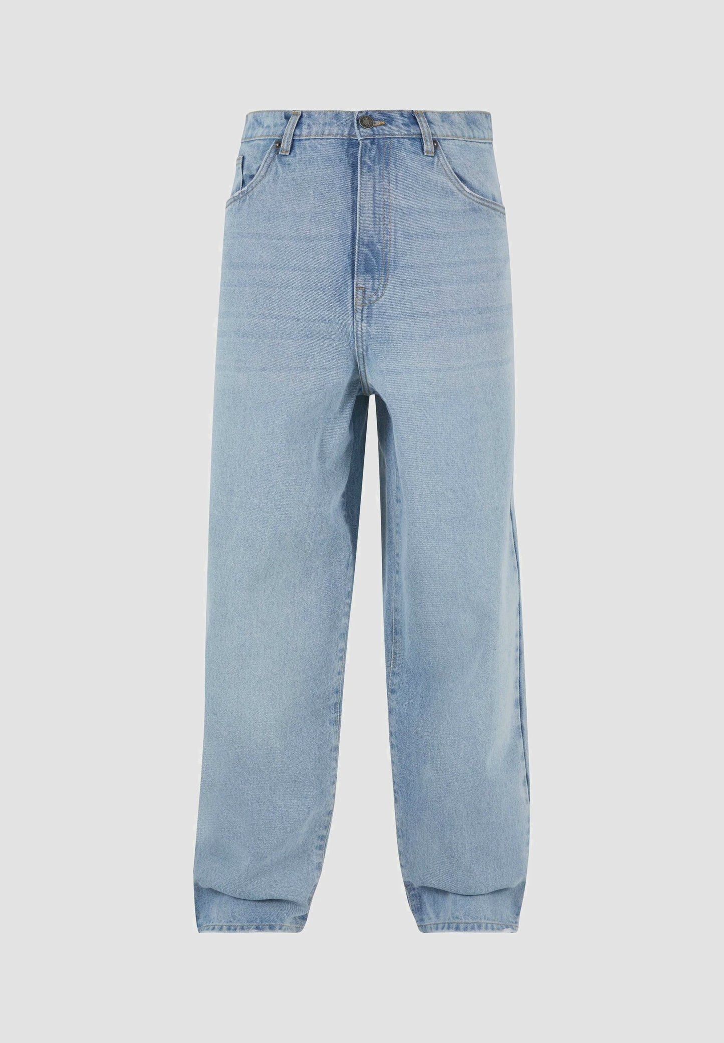 Og Baggy Five Pocket Flames Denim Bleached Blue