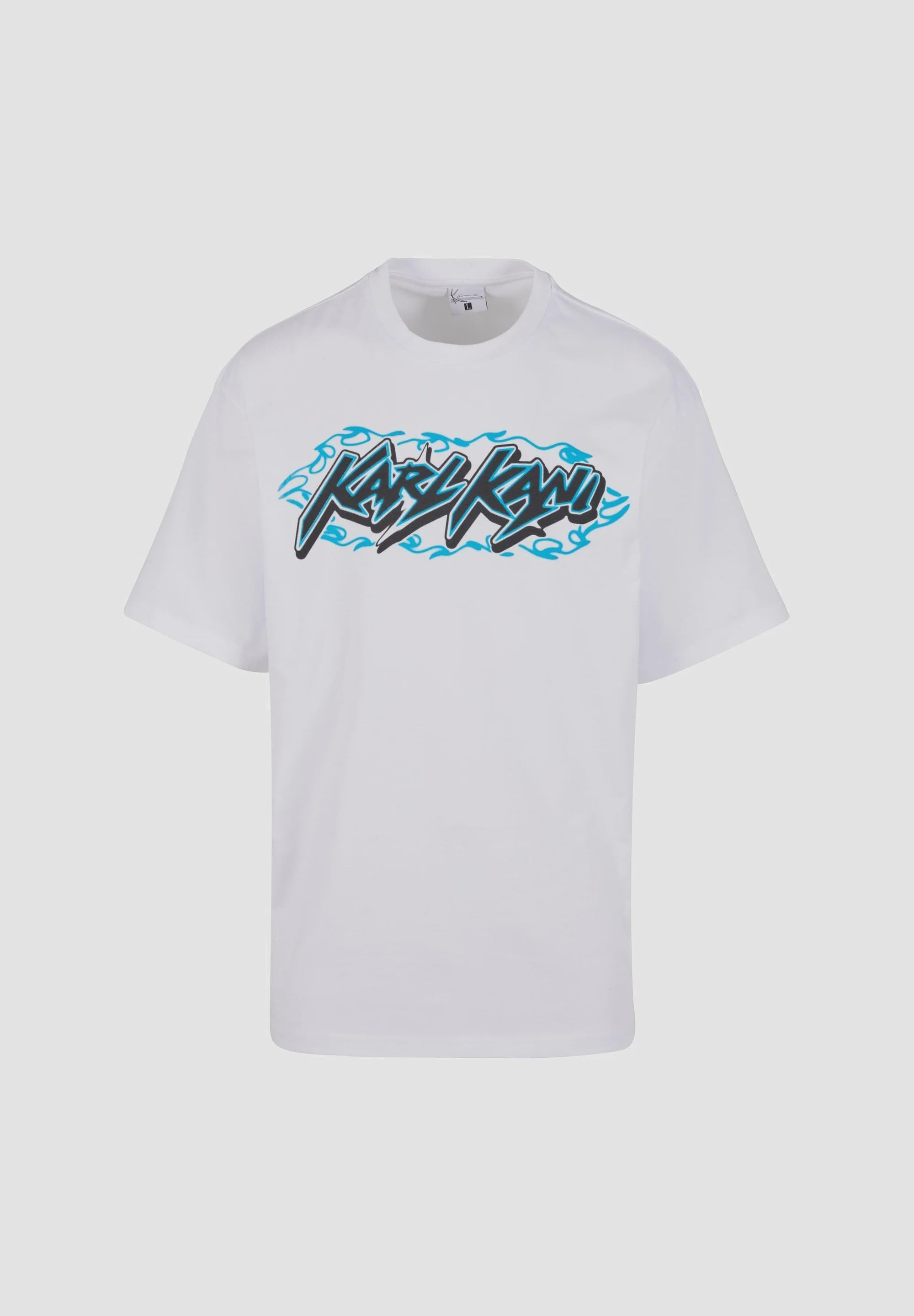 Woven Signature Kani Heat Tee White Blue