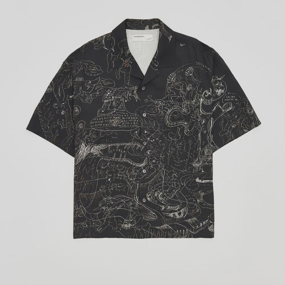 Utopia Camp Collar Shirt Black