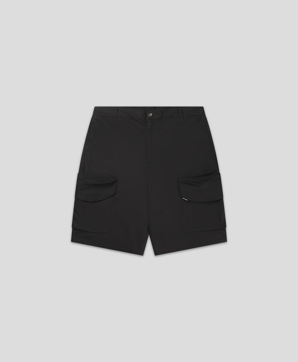 Cotton Cargo Shorts Oyster Black