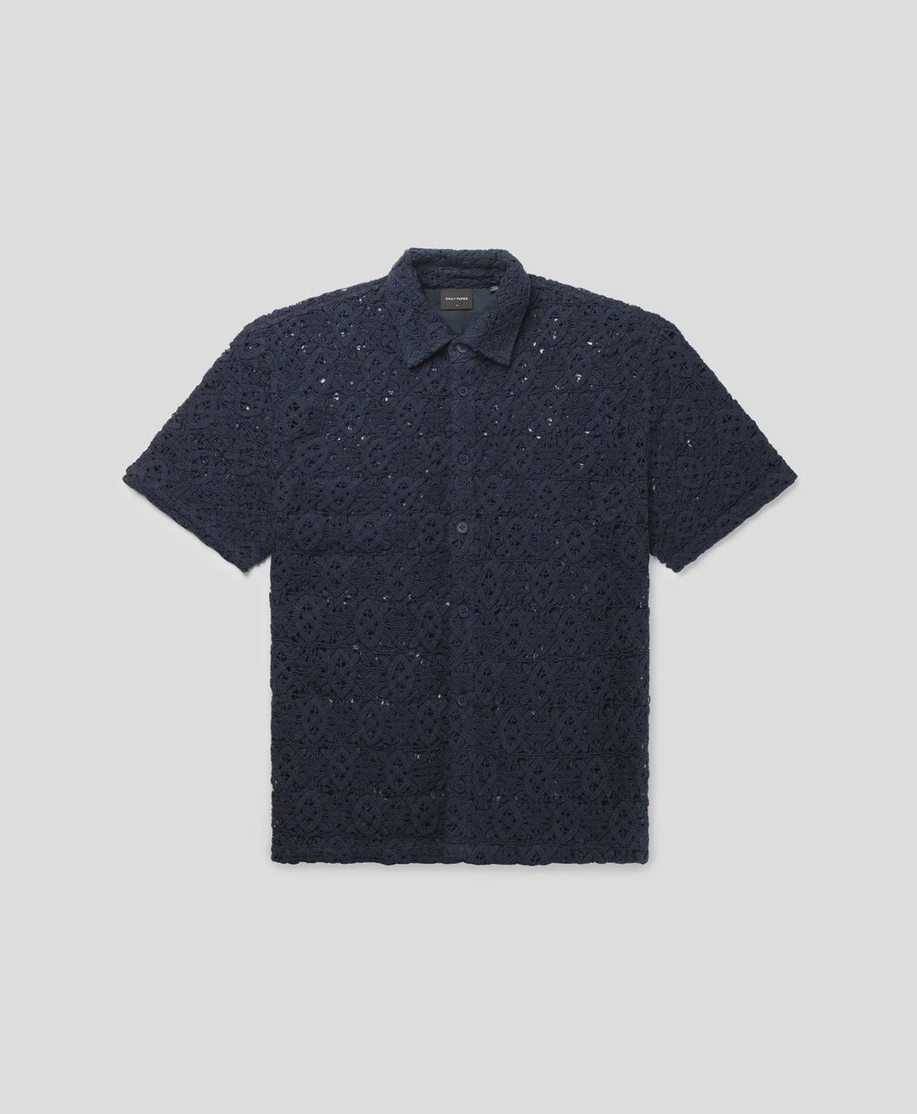 Lace Shield Ss Shirt Martime Blue