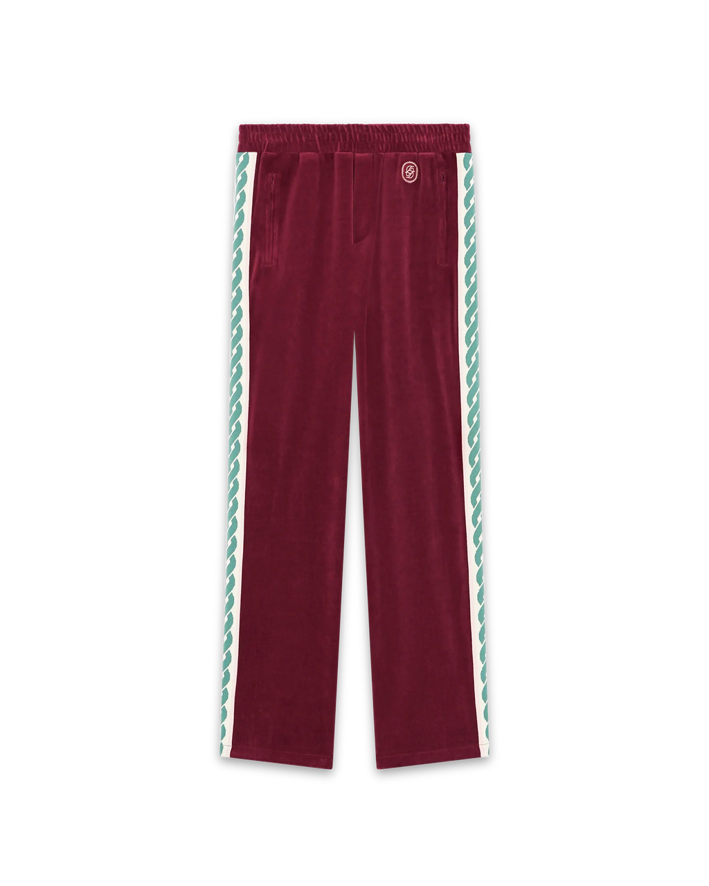 Le Pantalon Survetement Velours Wine