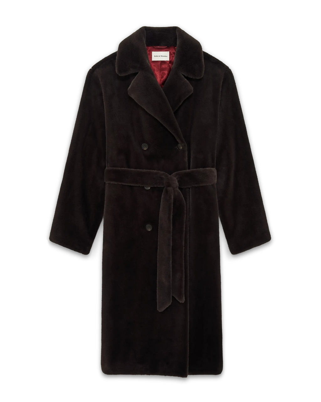 Le Manteau Fourrure Dark Brown