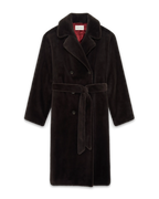Le Manteau Fourrure Dark Brown