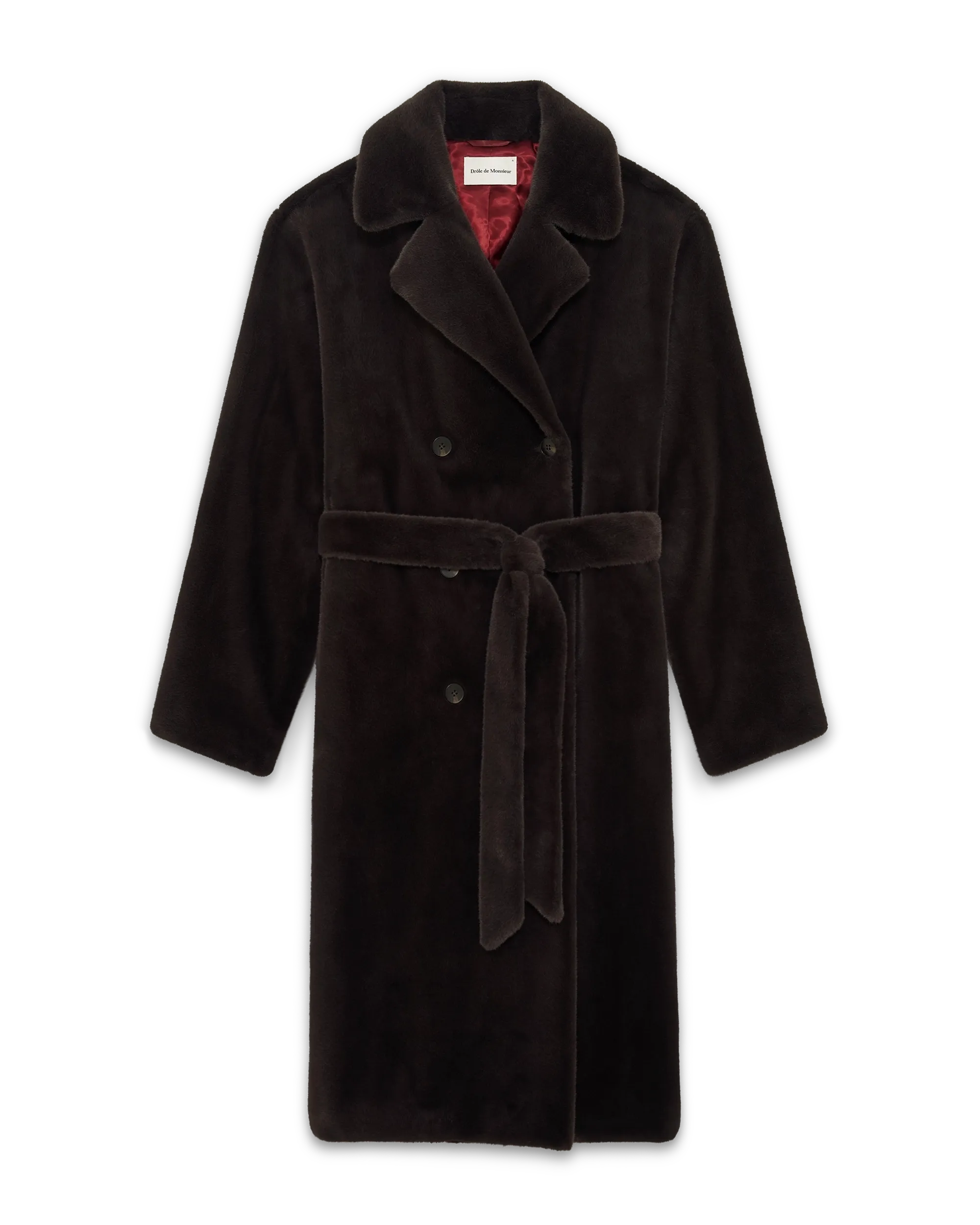 Le Manteau Fourrure Dark Brown