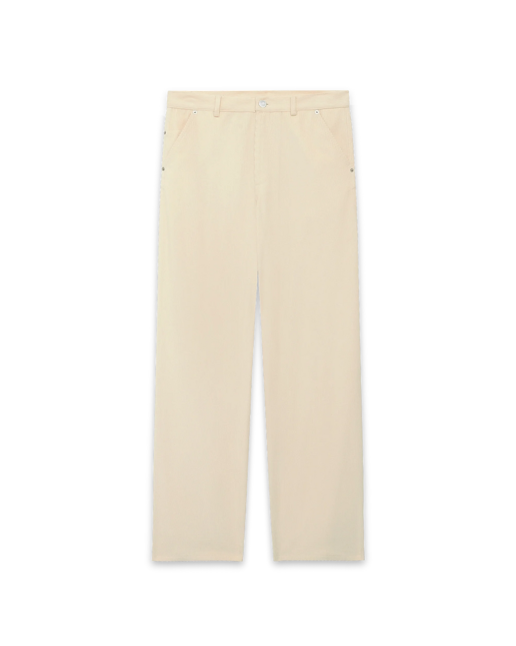 Le Pantalon Baggy Velours Ecru