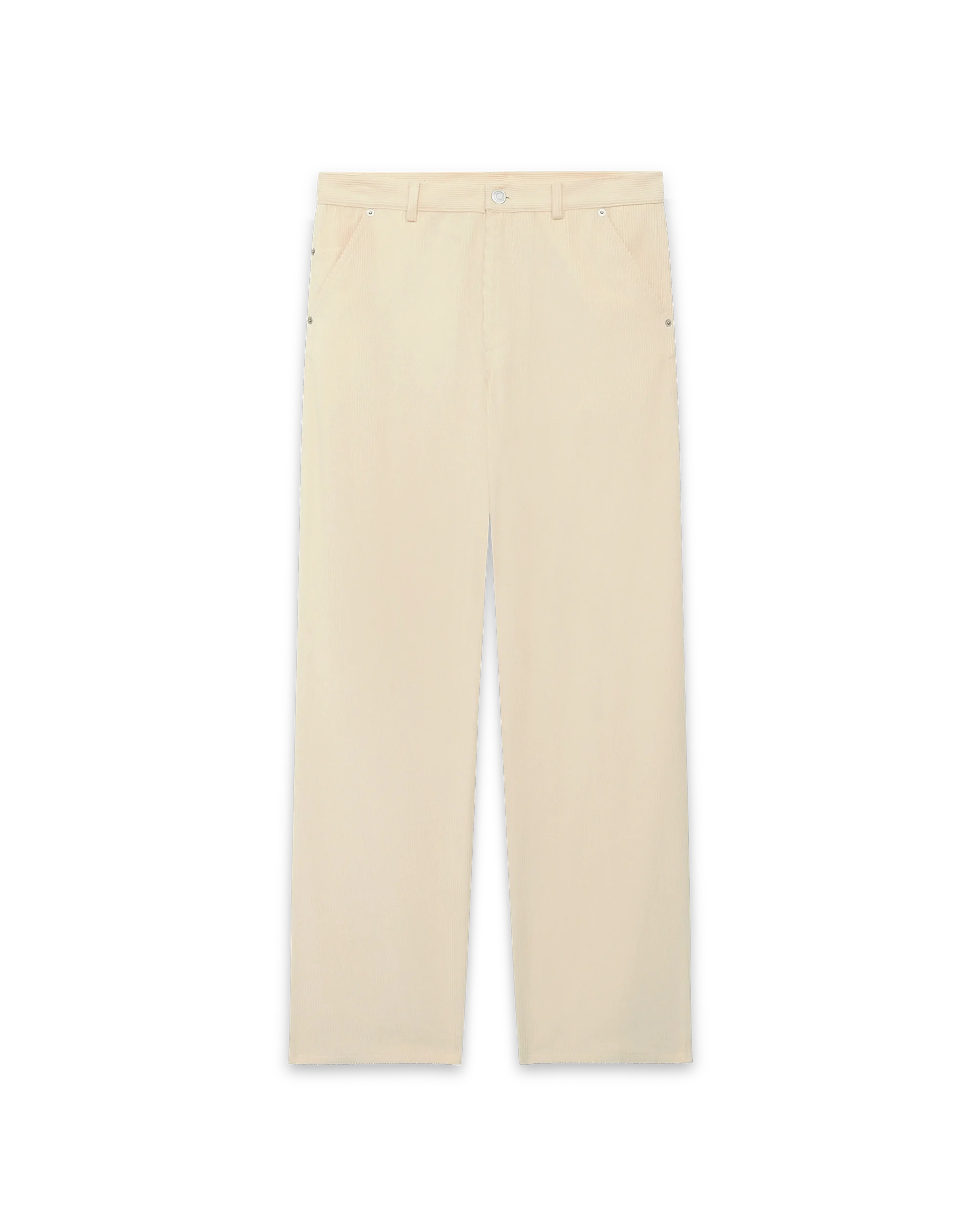 Le Pantalon Baggy Velours Ecru
