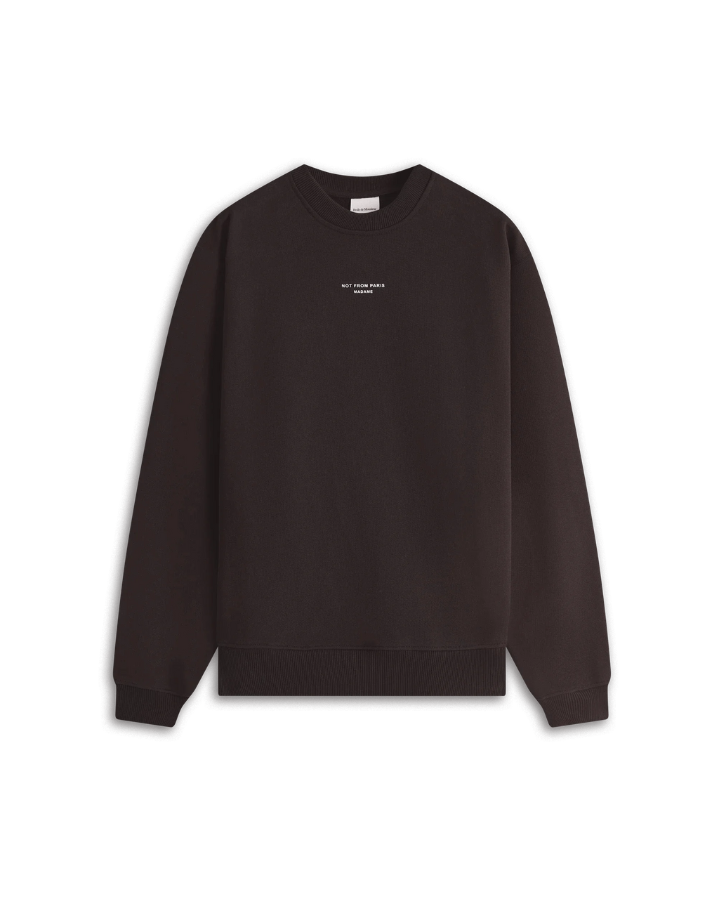 Le Sweatshirt Slogan Classique Dark Brown