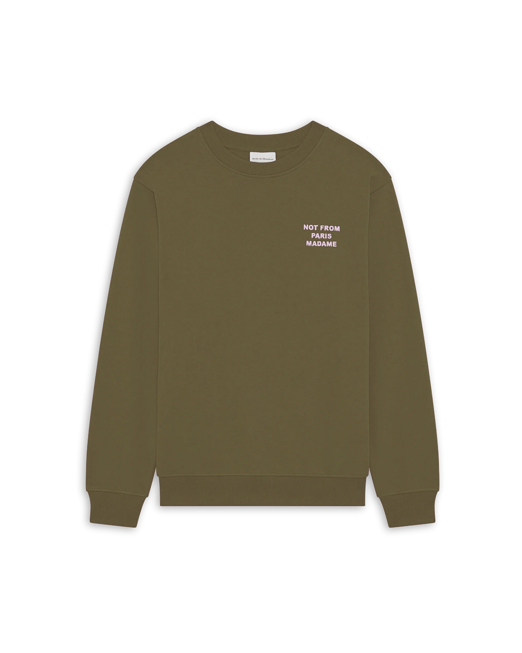 Le Sweatshirt Slogan Kaki