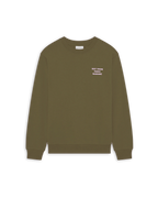Le Sweatshirt Slogan Kaki