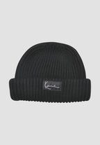 Woven Signature Essential Fisherman Beanie black