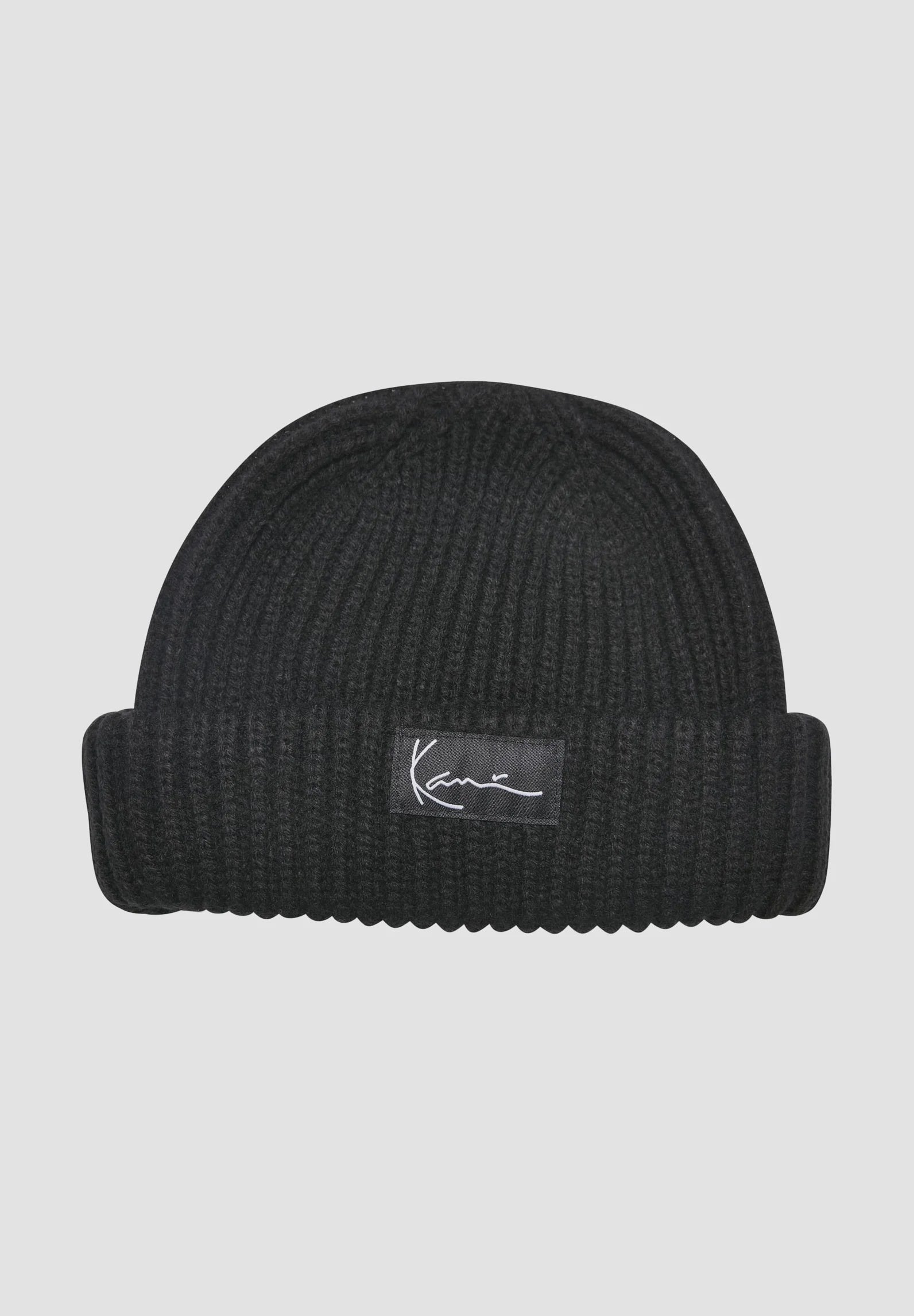Woven Signature Essential Fisherman Beanie black