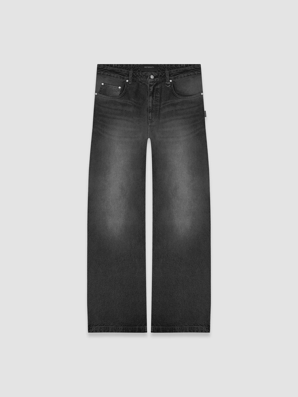 Essential Baggy Denim Washed Black