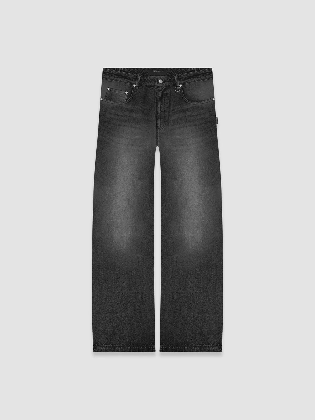 Essential Baggy Denim Washed Black