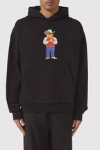 Hee-Haw Bear Hoodie jet black