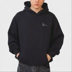 Signature Star Print Os Hoodie black