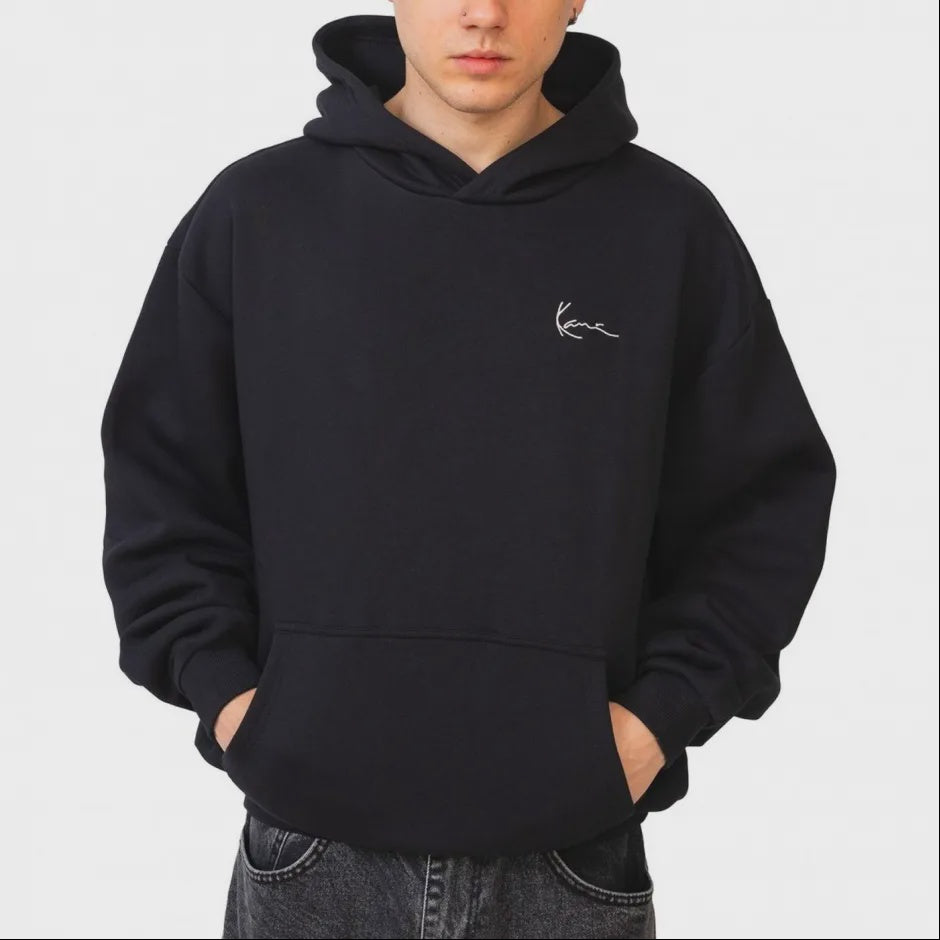 Signature Star Print Os Hoodie black