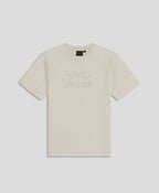 Raglan Stacked Dias Jersey Tee Off White